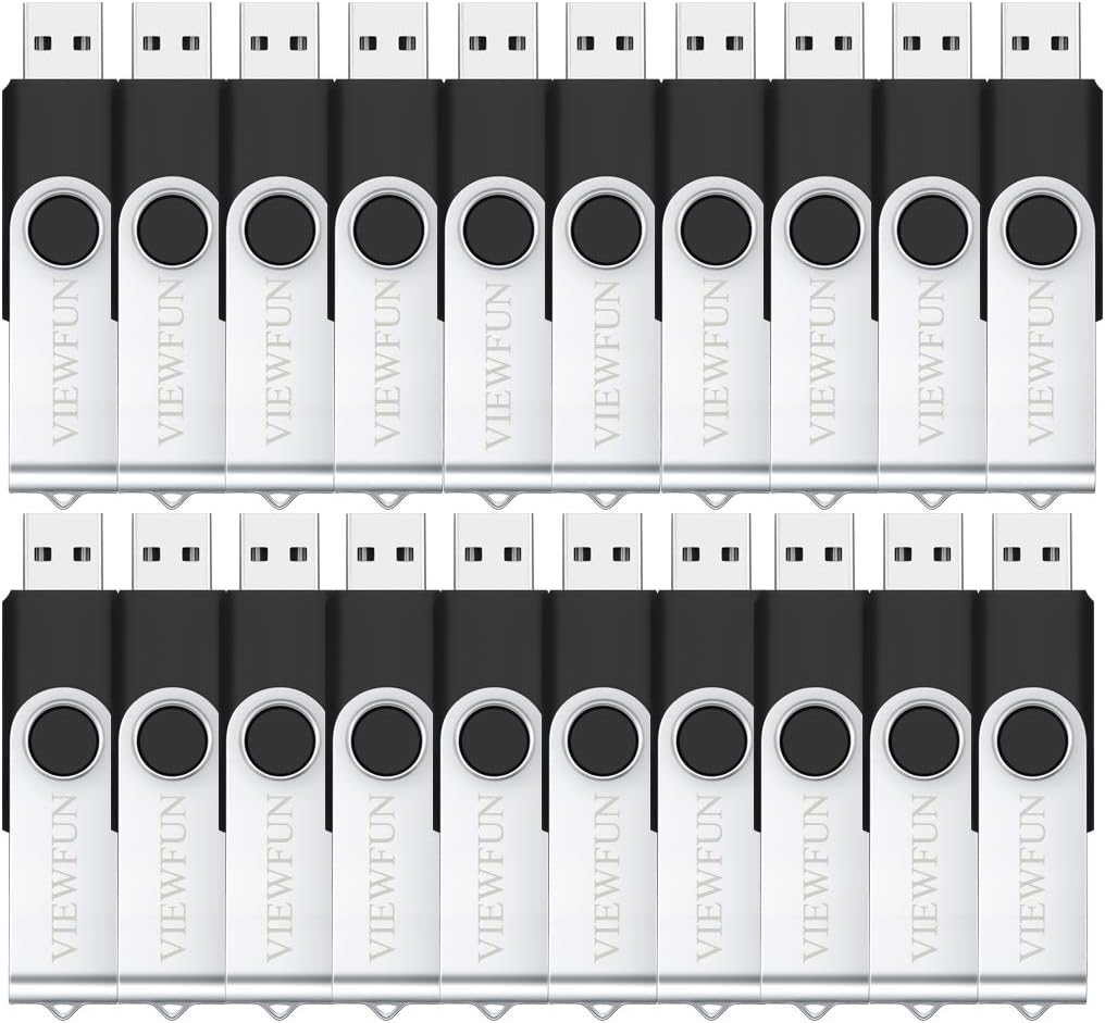 100 Pack 4GB USB Flash Drive with LED Indicator and Lanyards T372