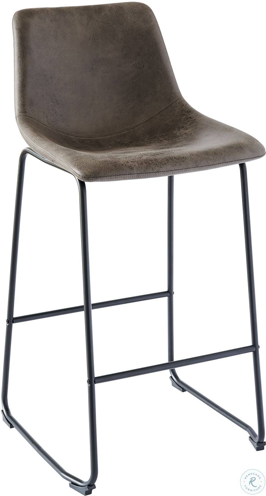 Metal Bar Stool Set, Gray A701