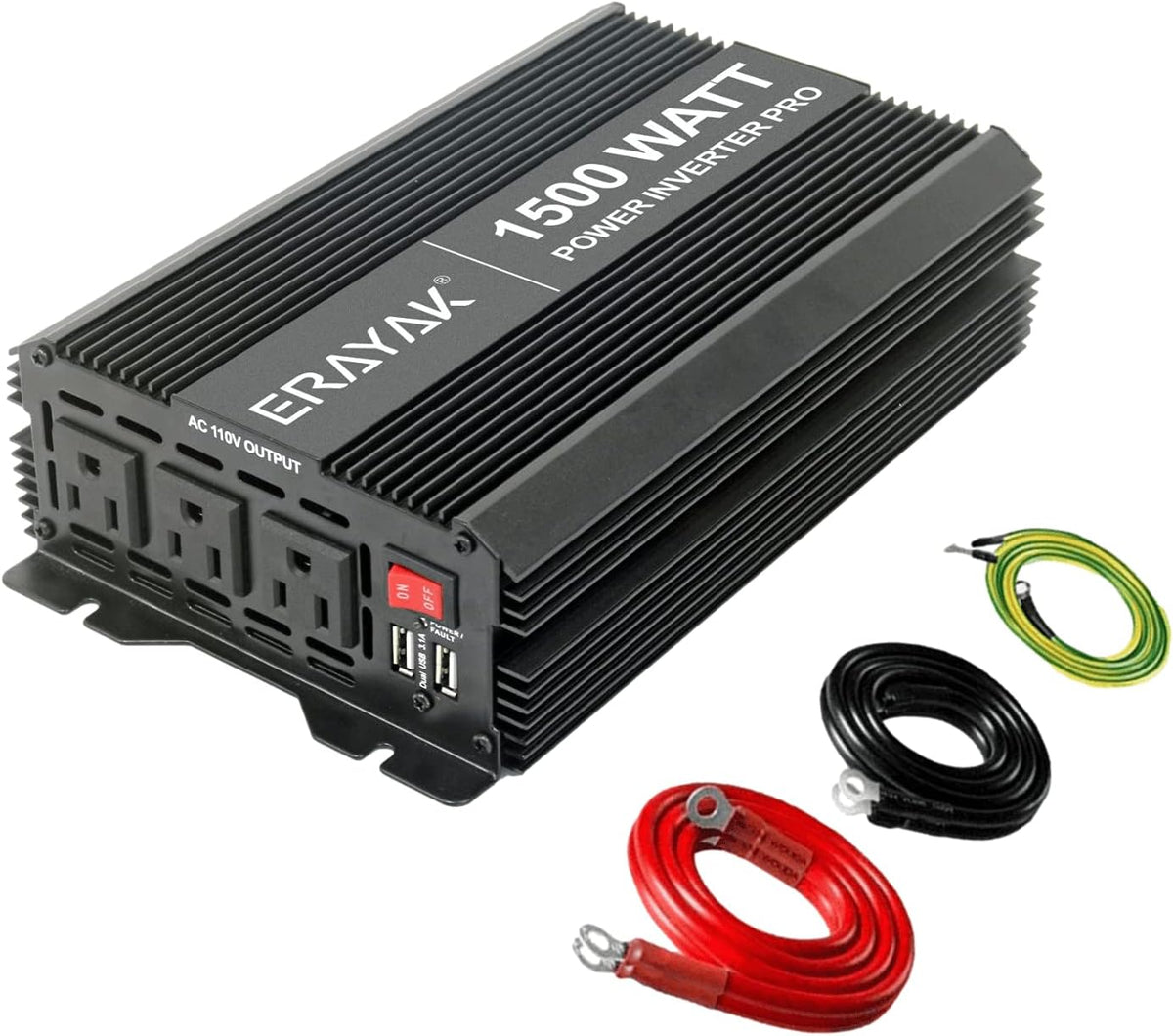 1500W Power Inverter 12v to 110v Modified Sine Wave J135916