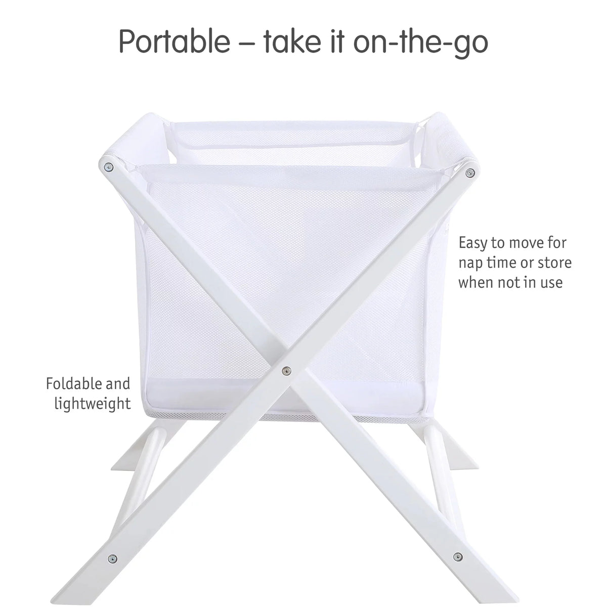 White Breathable Mesh Portable Sleeper G941743