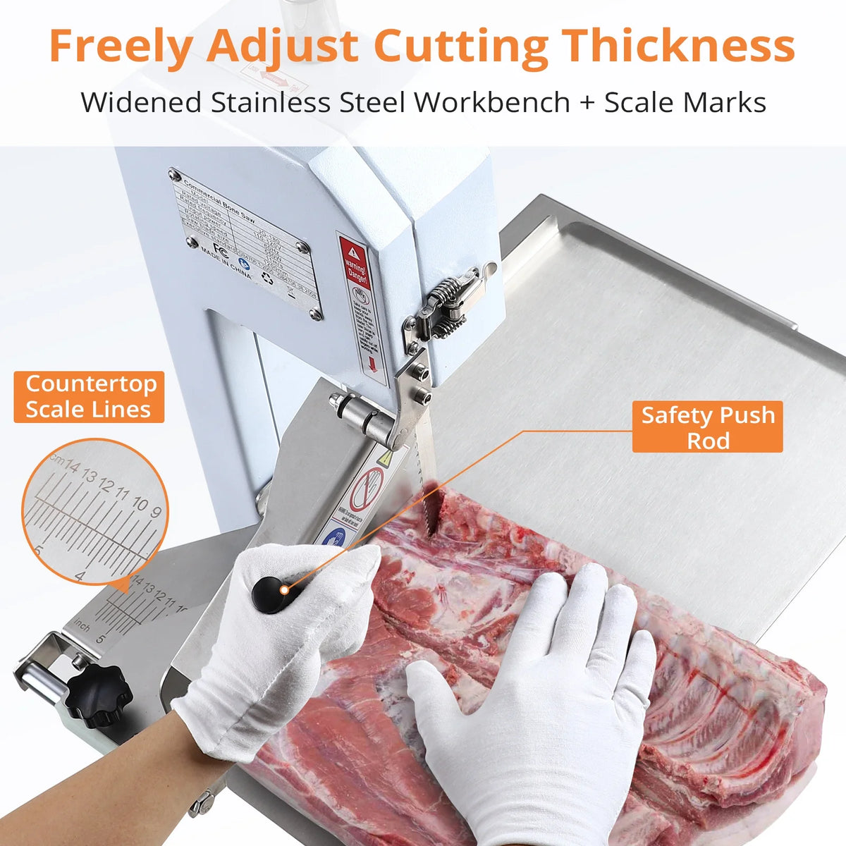750W Electric Bone Saw Meat Cutting Machine M8006