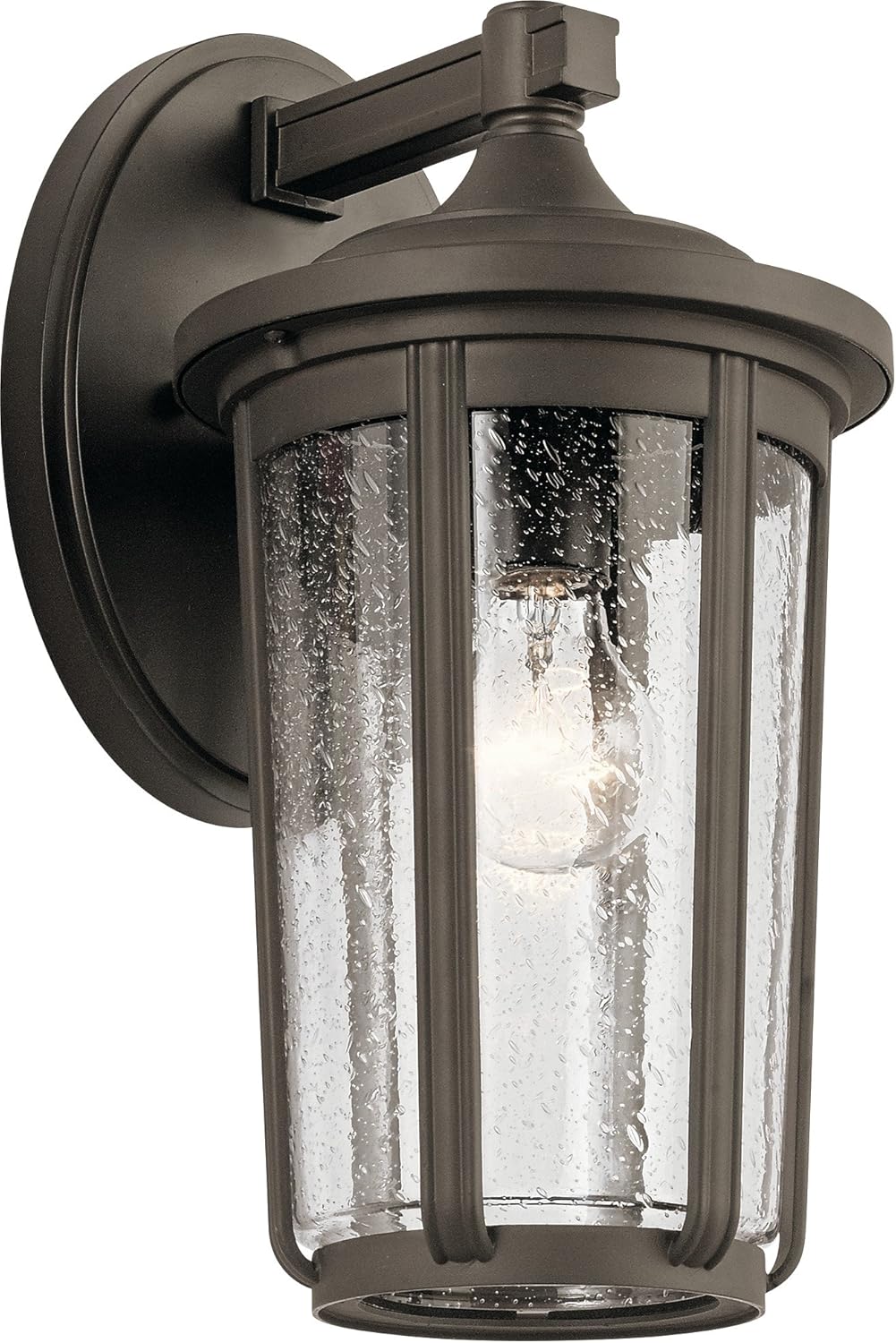 Textured Black Outdoor Wall Light C598