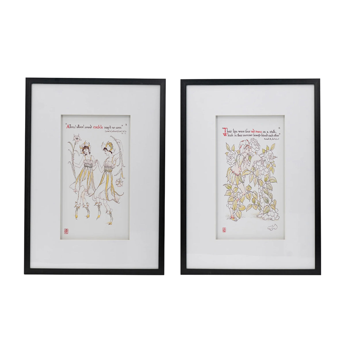 Decorative Framed Wall Arts 27.5" x 19.75" 2ct T45645