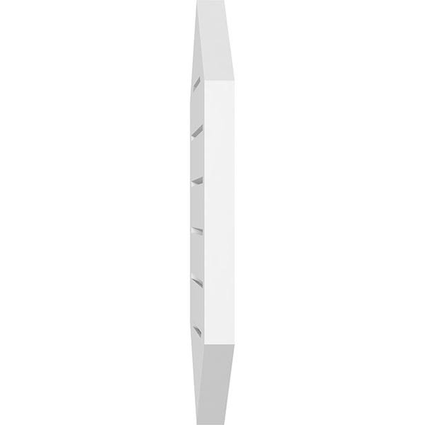 14x22W x 36x22H Vertical Peaked Surface Mount PVC Gable Vent L2318