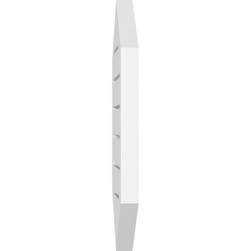 14x22W x 36x22H Vertical Peaked Surface Mount PVC Gable Vent L2318