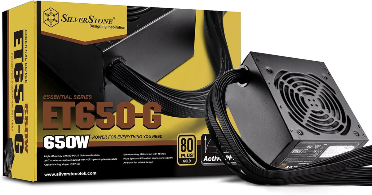 650W 80 Plus Gold Fixed Cable Power Supply J602593
