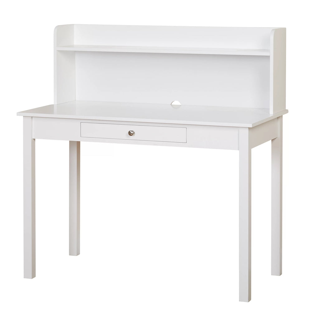White MDF Desk with Hutch G3114