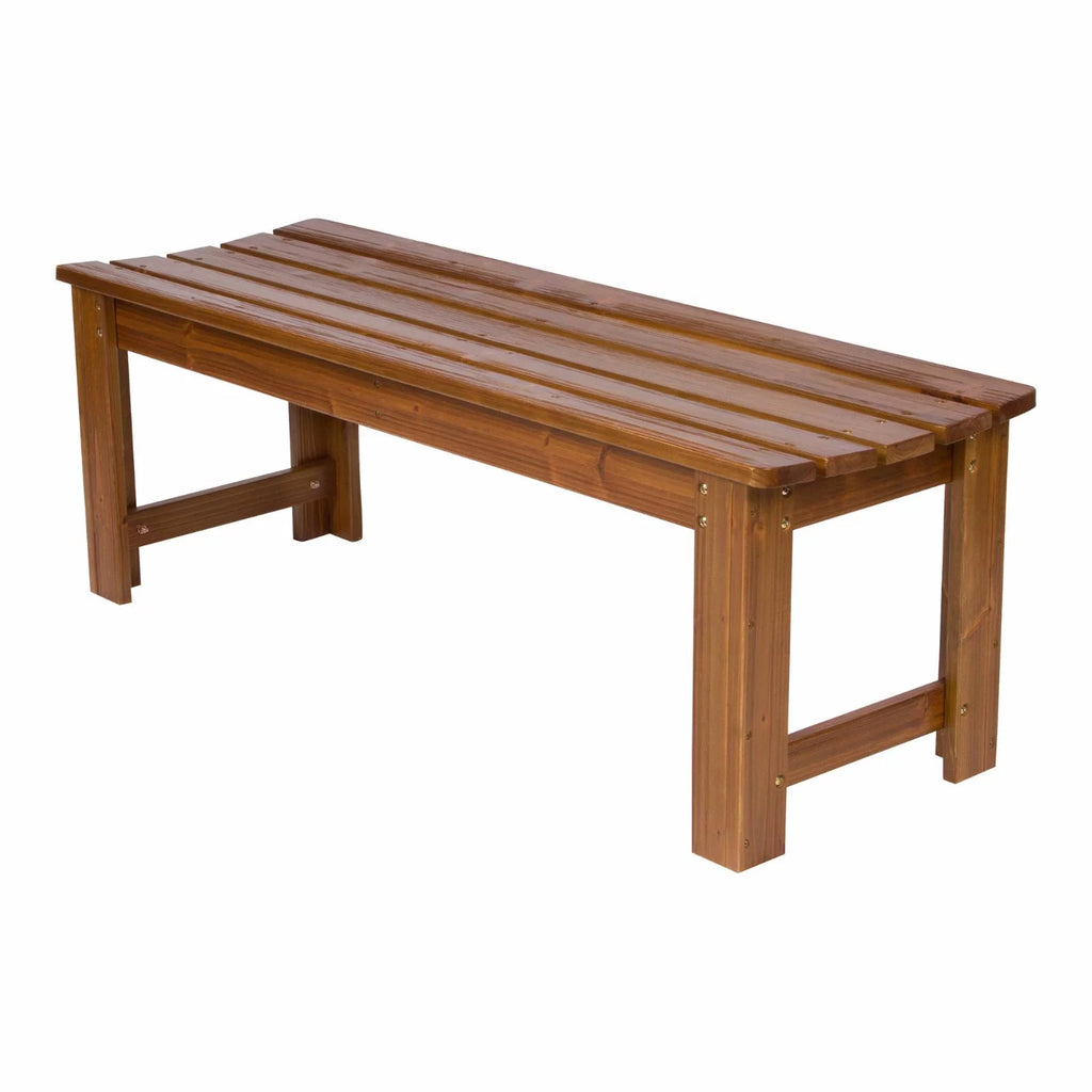 4 Ft. Backless Wooden Garden Bench H61842
