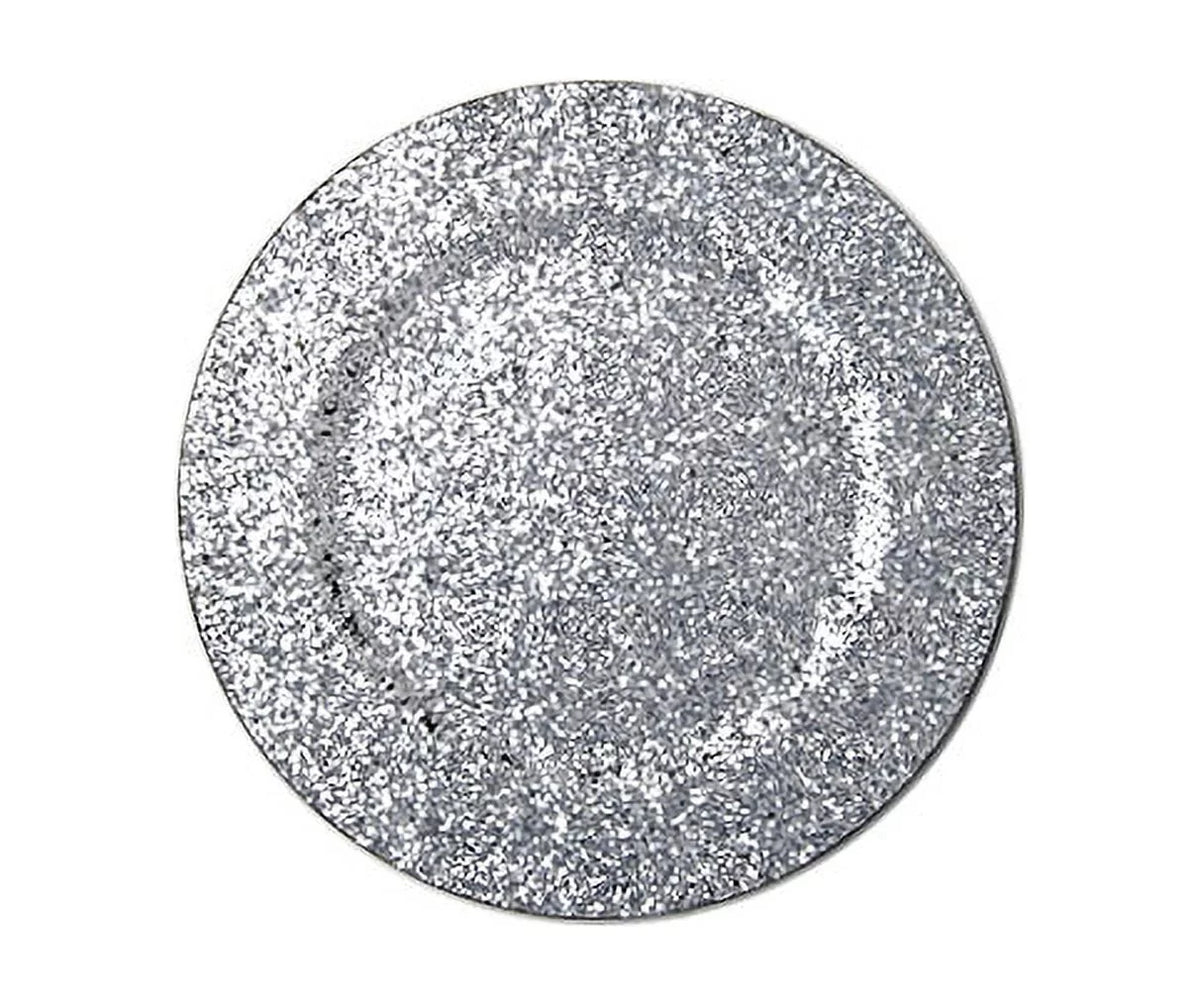 12.5" Glitter Charger Plates, Set of 6 X7117