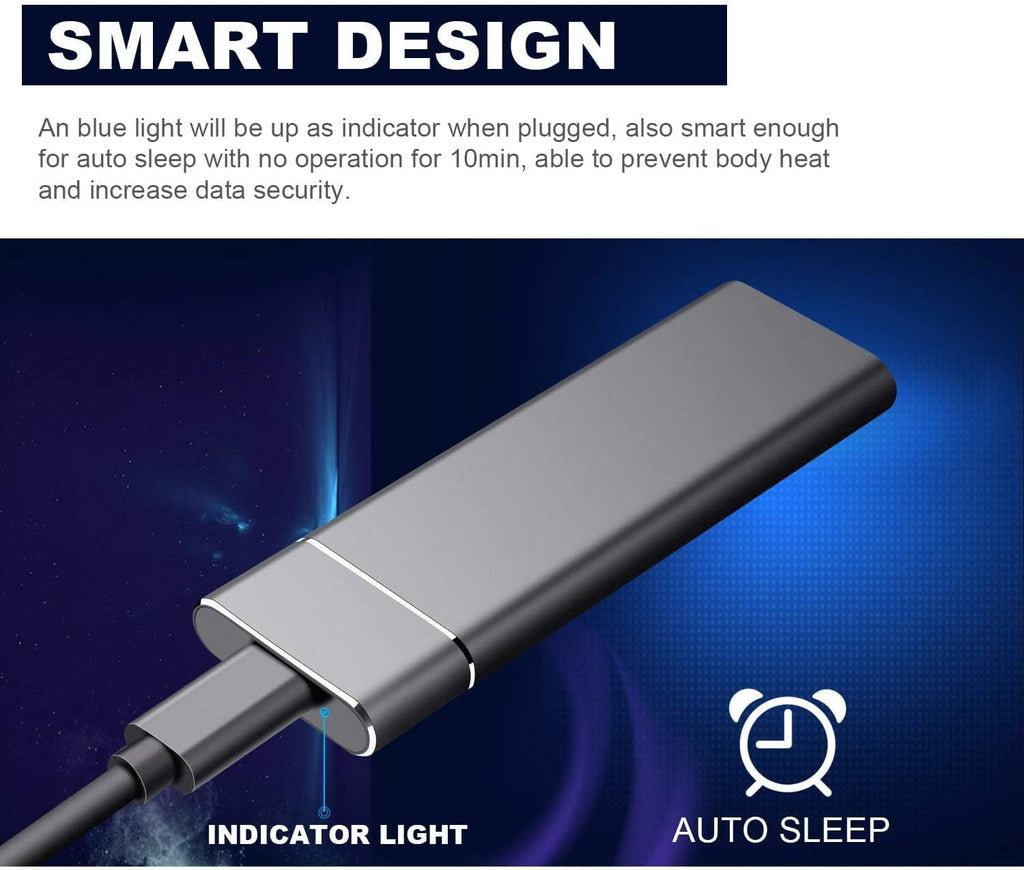Black 2TB Portable External SSD C8648