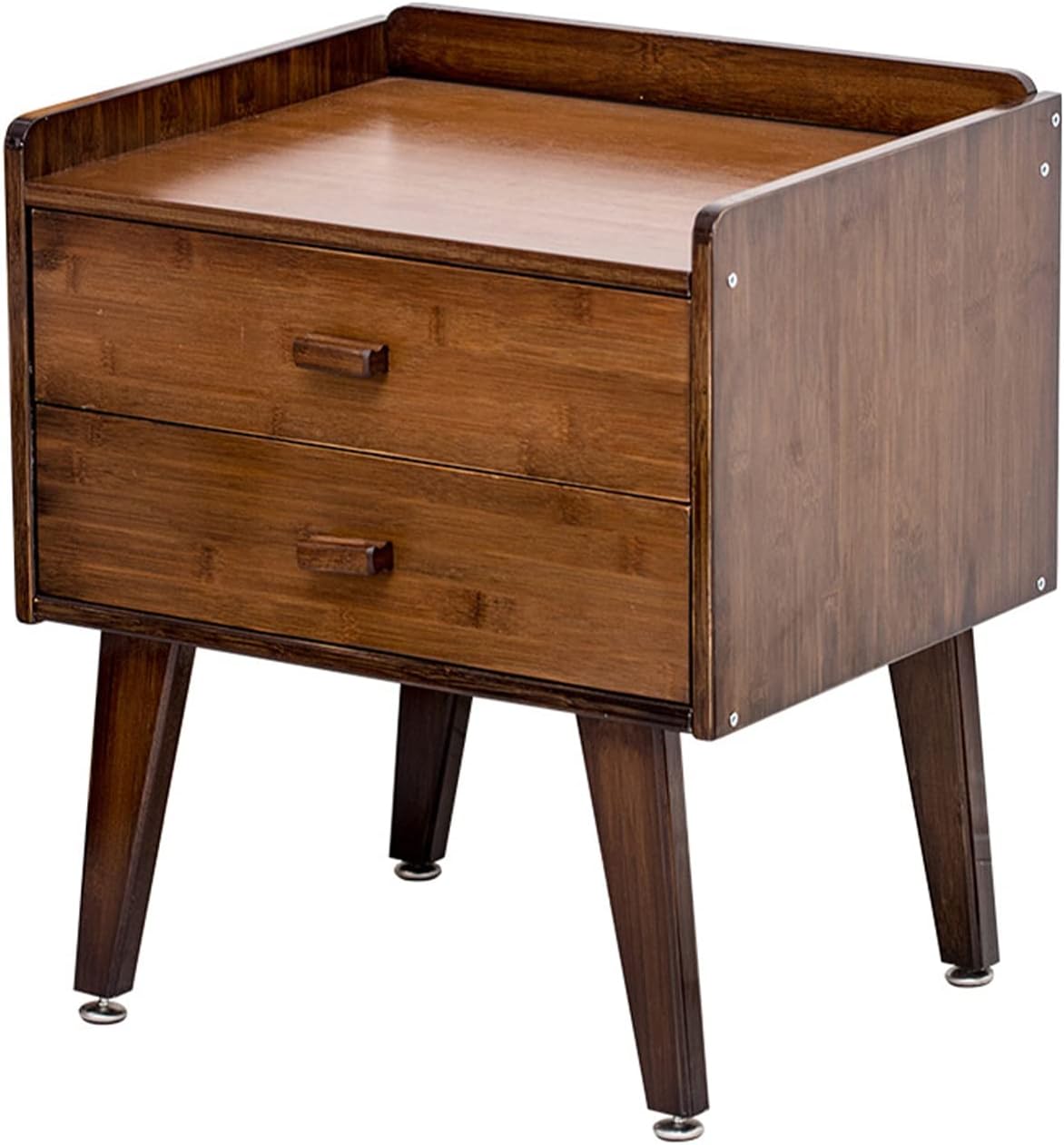 Black LED Nightstand with 2 Drawers X39265