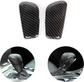 Carbon Fiber Grain Gear Shift Knob Trim 2 Pack J108
