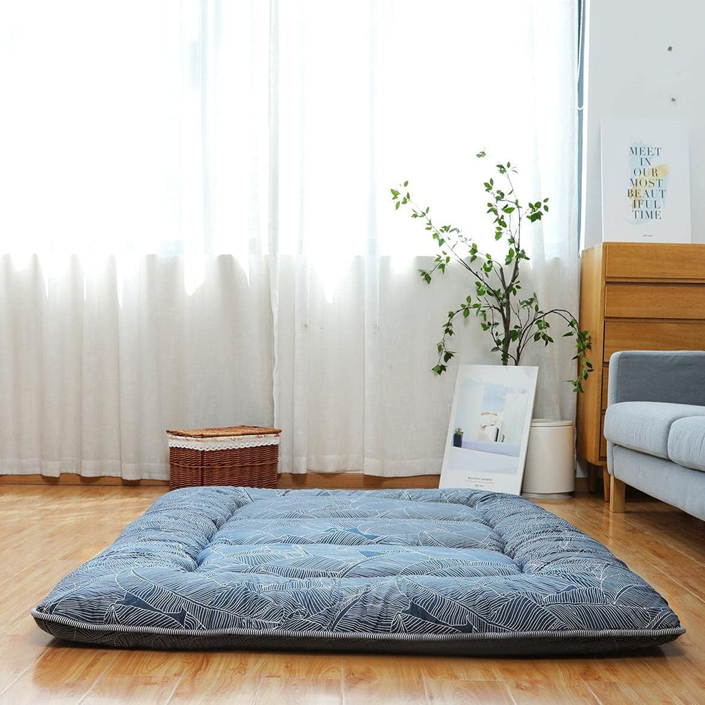 Japanese Floor Mattress Foldable Roll Up Tatami Mat with Washable Cover P547