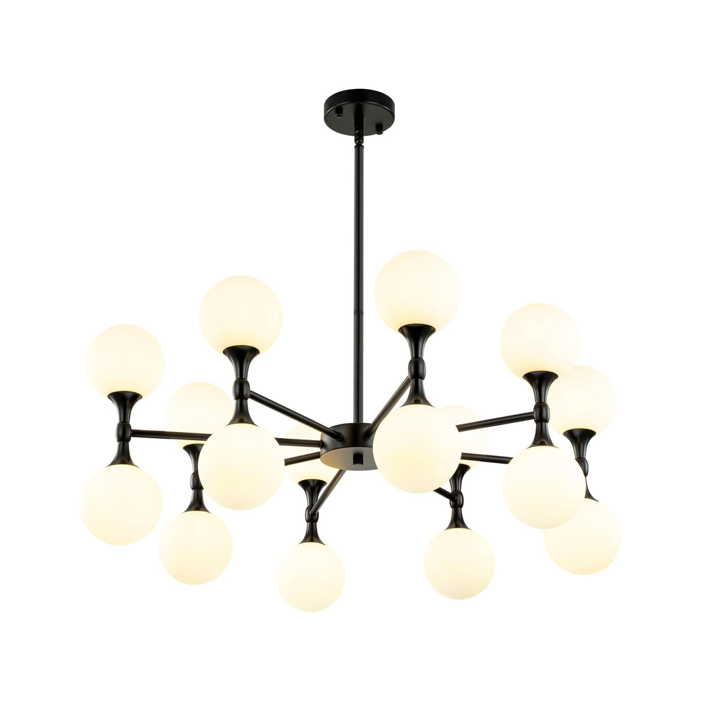 16-Light Dimmable Sputnik Linear Chandelier O1227
