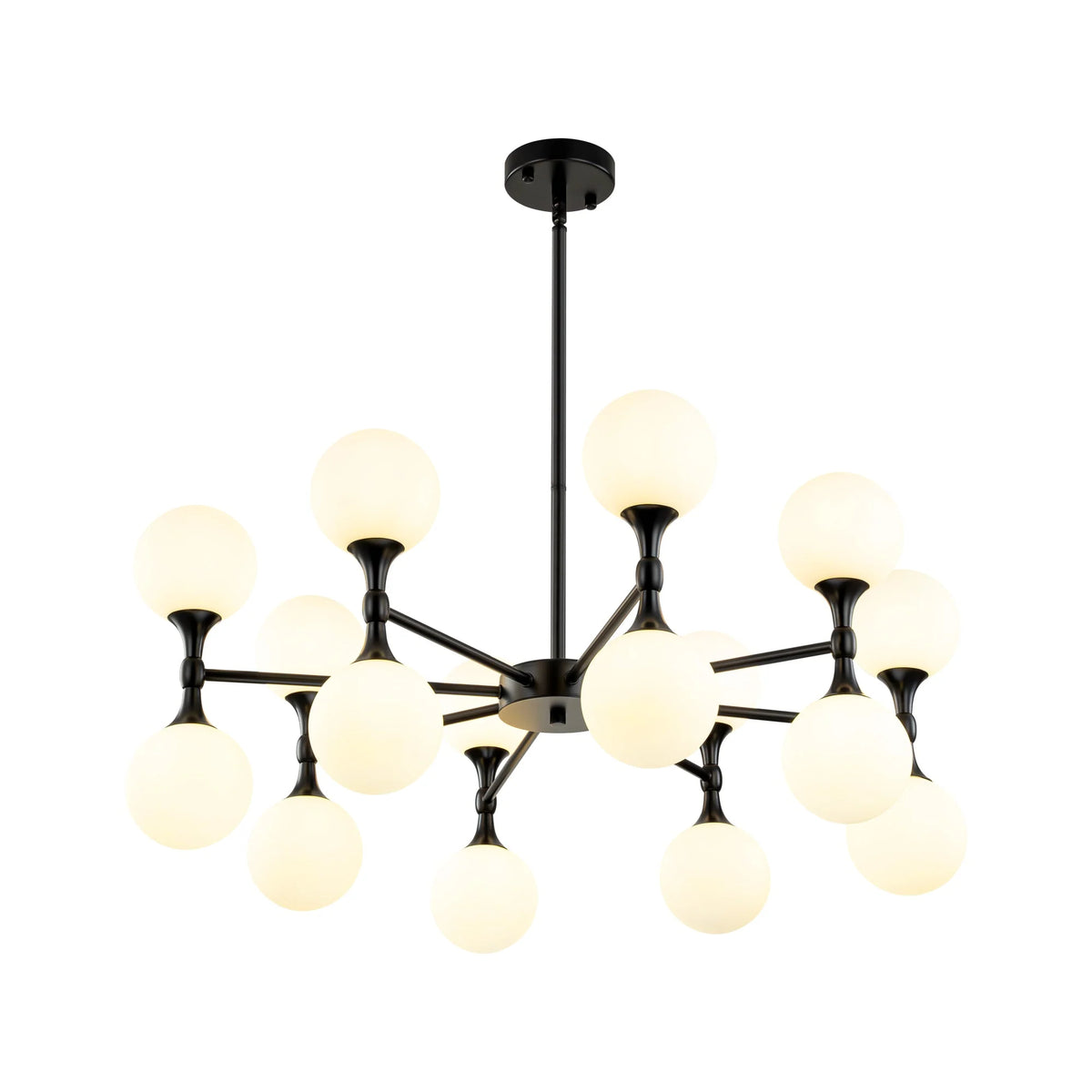 16-Light Dimmable Sputnik Linear Chandelier O1227