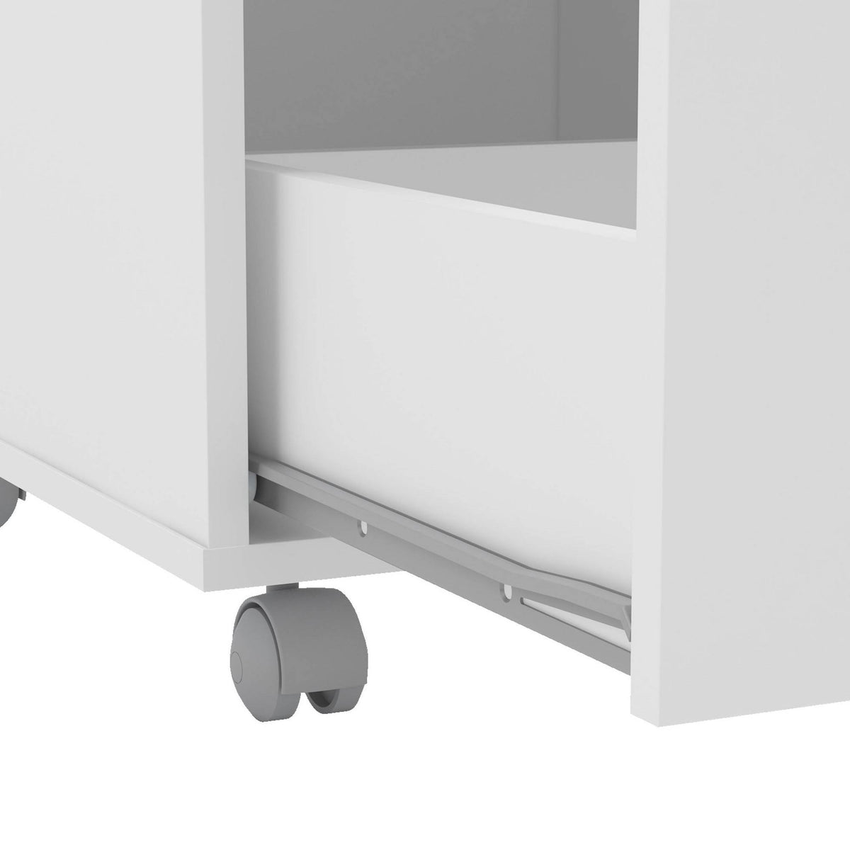 White 2 Drawer File Cabinet W649