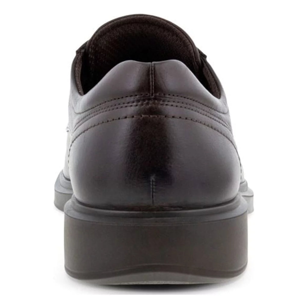 Mocha Leather Plain Toe Tie Shoes J2840