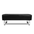 Black Faux Leather Upholstered Dining Bench Z196