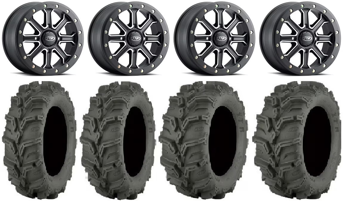 14" Black Beadlock Wheels with 27" Mud Lite XTR Tires D73866
