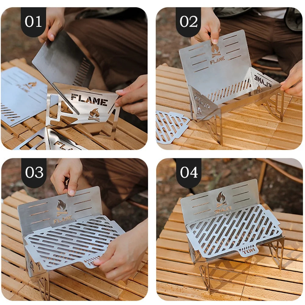Detachable Stainless Steel Camping Stove C8328