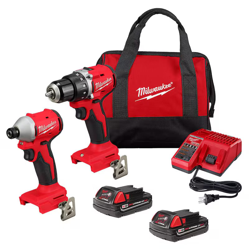 18V Lithium-Ion Brushless Cordless Compact Drill/Impact Combo Kit (2-Tool) F7289