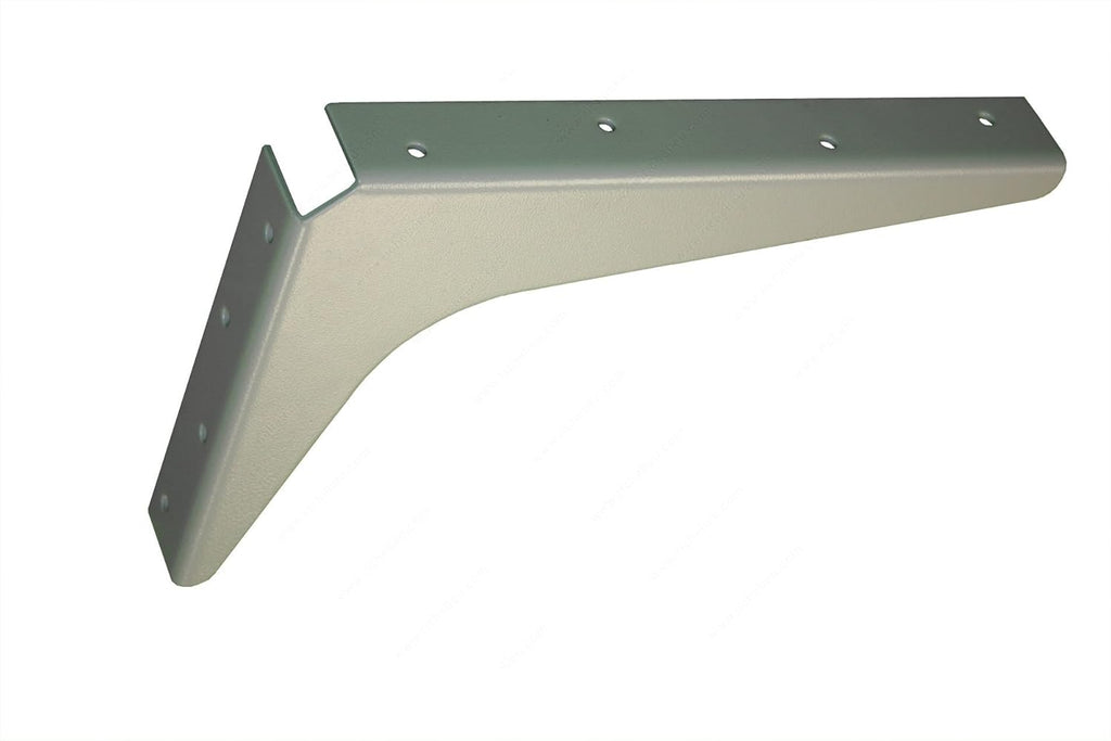 Heavy-Duty Reversible Brackets 1000lb. Load Capacity Black Pack of 2 Z1796