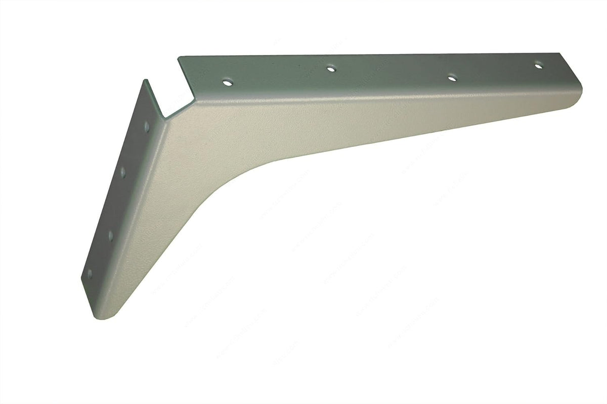 Heavy-Duty Reversible Brackets 1000lb. Load Capacity Black Pack of 2 Z1796