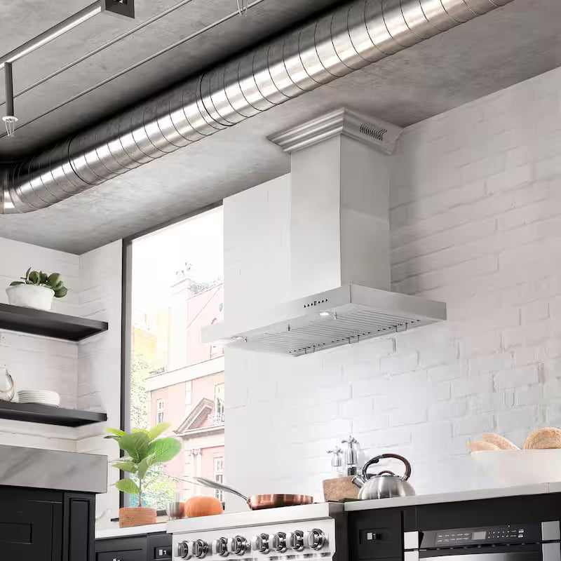 30 in. 400 CFM Stainless Steel Wall Mount Range Hood W729032