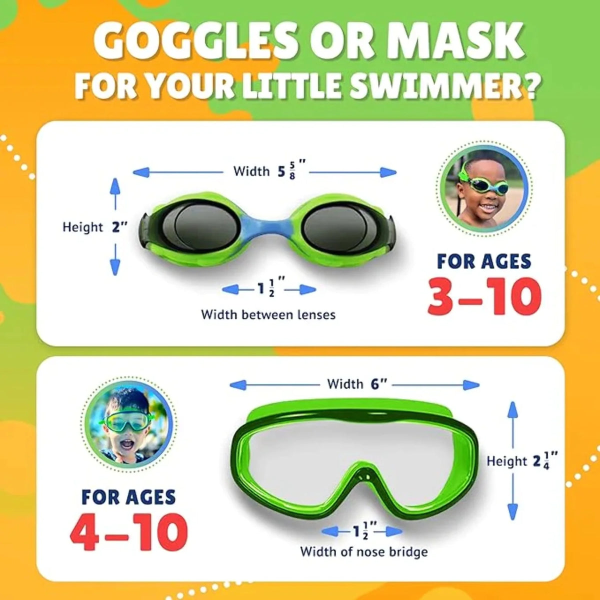 Pink Kids Swim Goggles P692