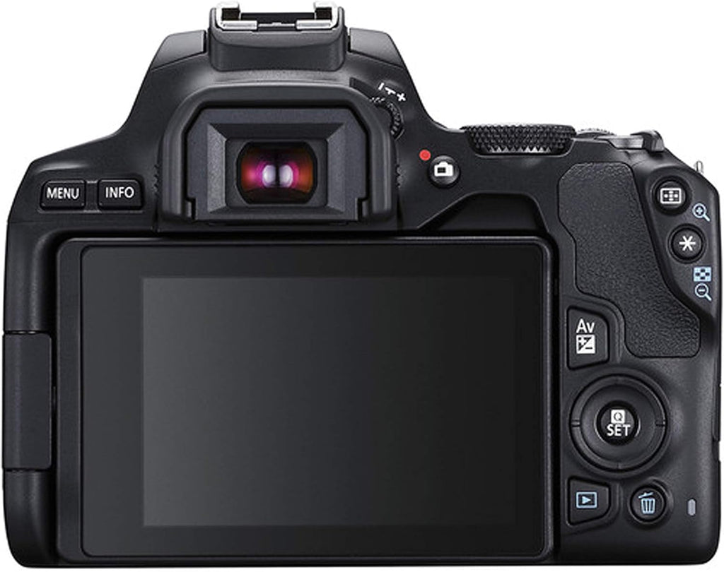 DSLR Camera with 18-55mm and 55-250mm and 420-800mm Lenses 64GB Memory Case Tripod Flash Remote 38pc Bundle E438138