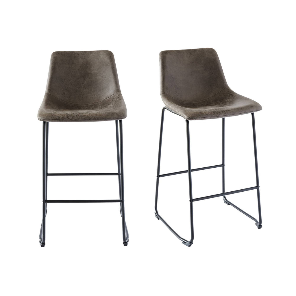 Metal Bar Stool Set, Gray A701