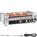 12 Hot Dog 5 Roller Grill Cooker Machine Stainless Steel 750W D4739