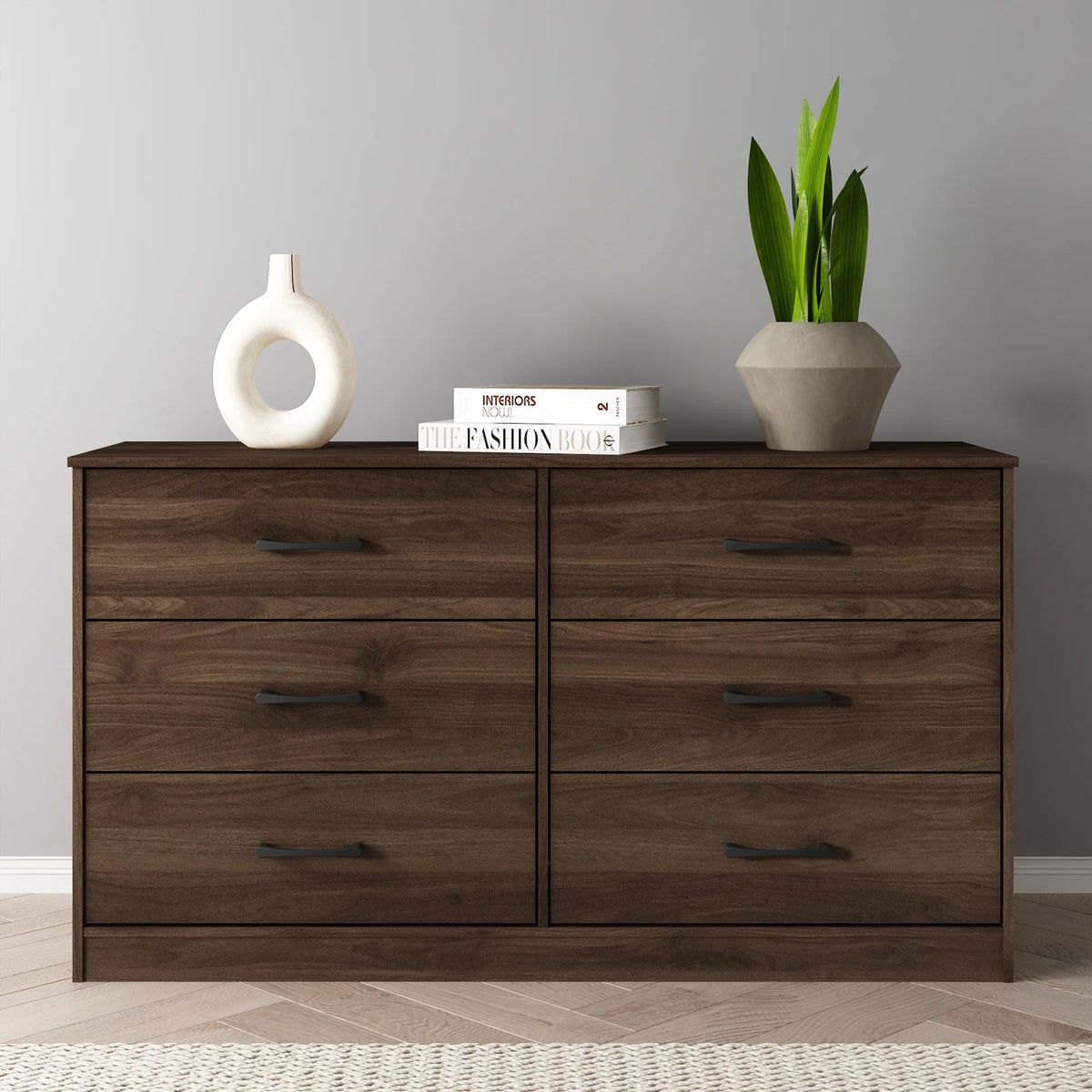 White 6 Drawer Dresser M486348