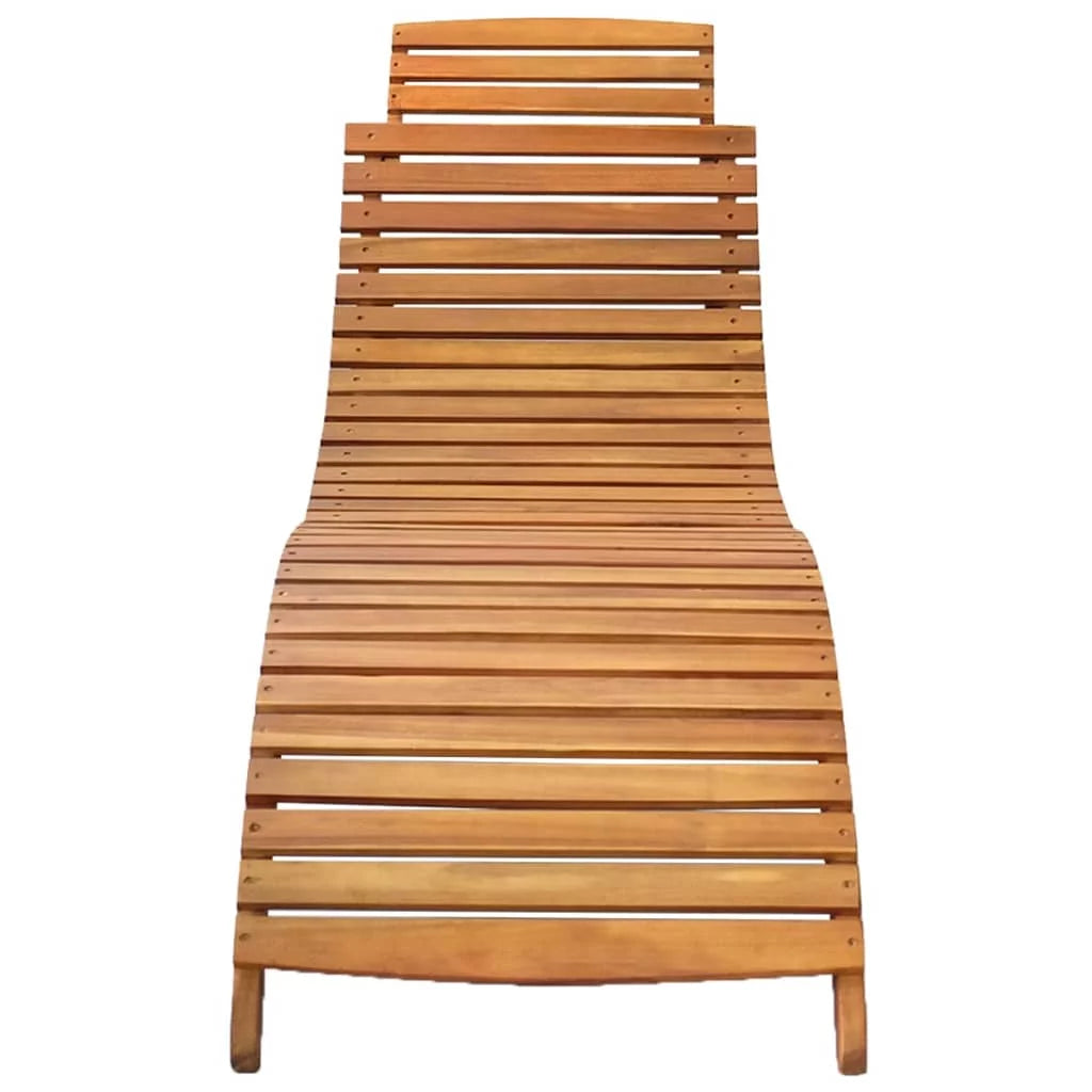 Folding Wooden Chaise Lounge Chair P605