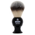 BLK4S Shaving Brush with Silvertext Synthetic Bristles and Black Resin Handle, Pack of 2 R23827