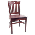 Upholstered Seat Mahogany Frame Chair L950