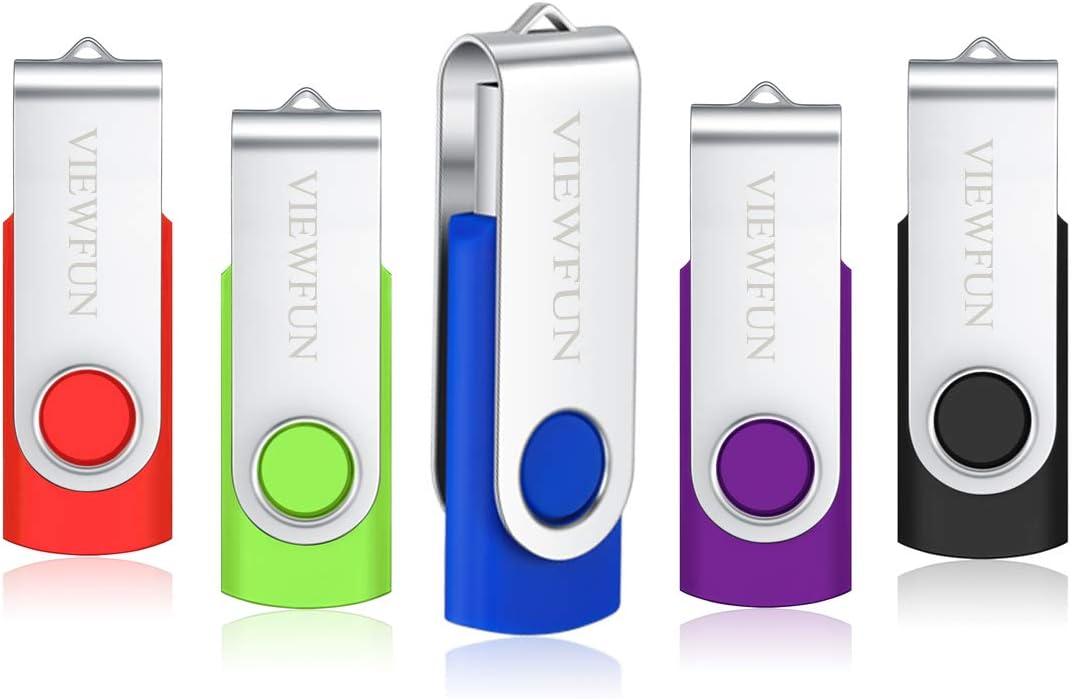 100 Pack 4GB USB Flash Drive with LED Indicator and Lanyards T372