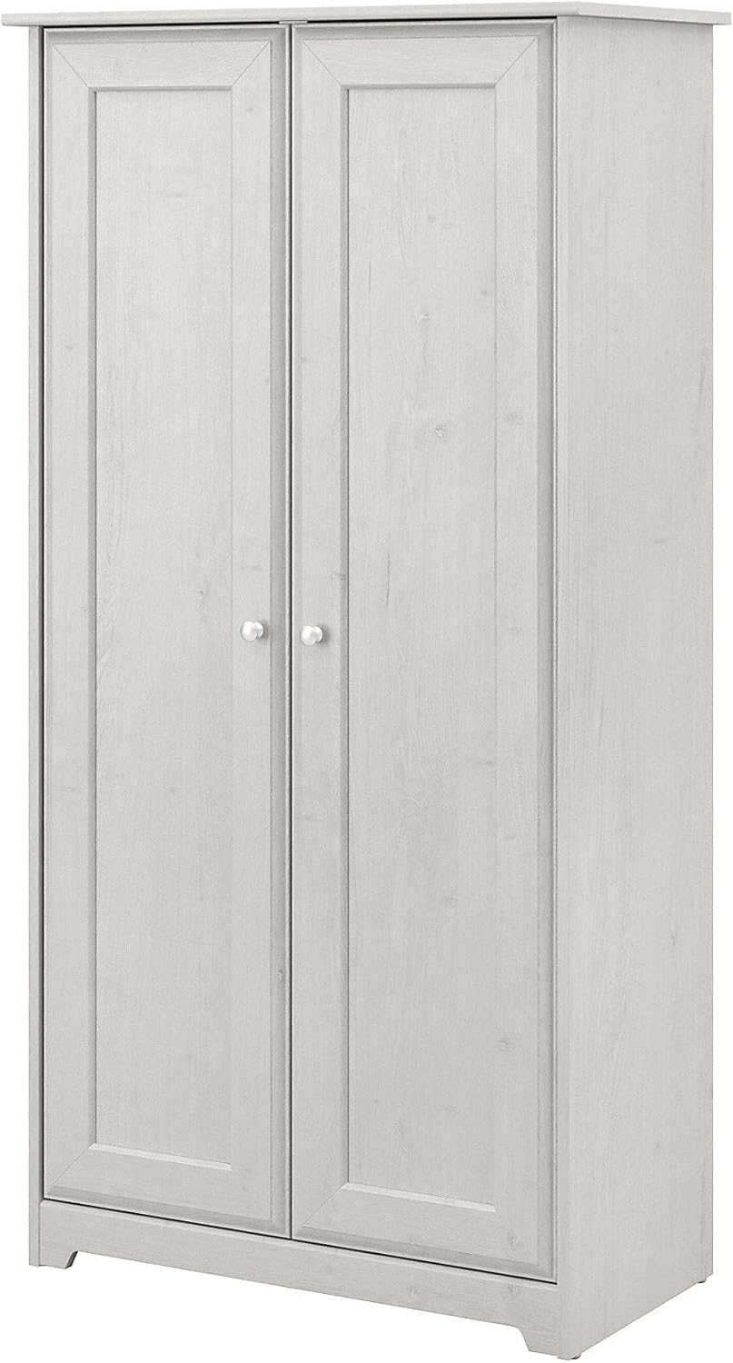 Espresso Oak Tall Storage Cabinet with Doors G511