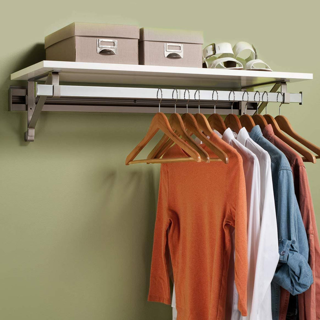 Heavy Duty Closet System in White and Silver V259217