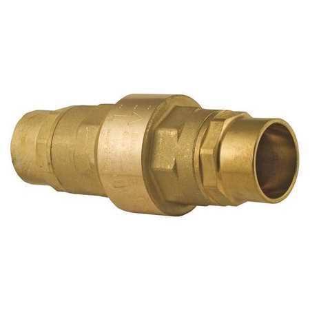 1-1/2x22 Sweat Brass Spring Check Valve E593