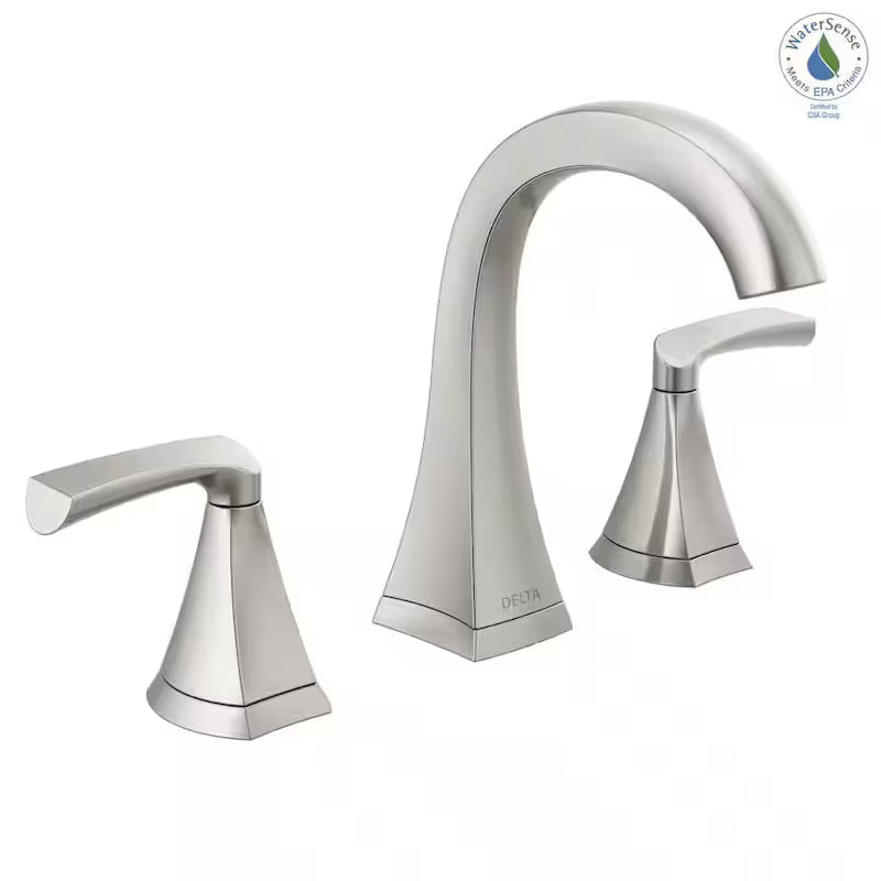 2-Handle Bathroom Faucet in Brushed Nickel E596