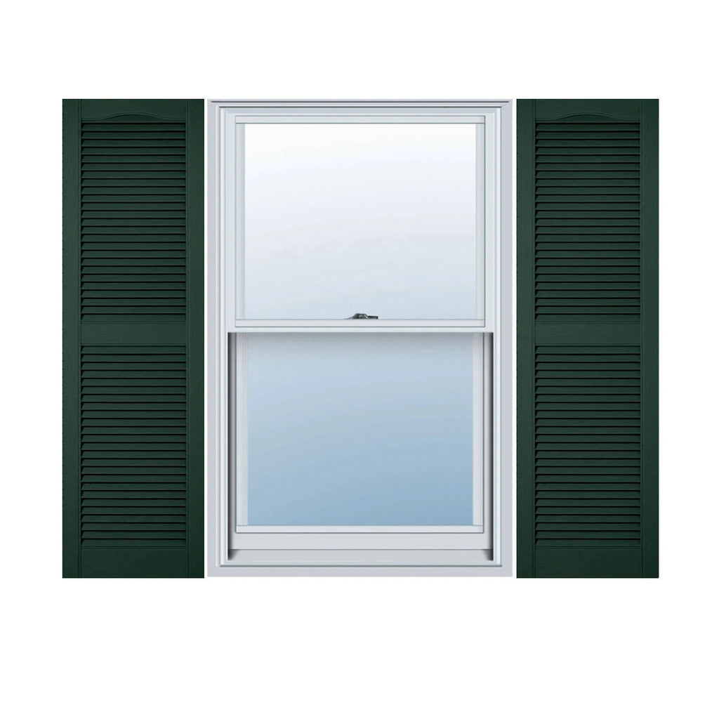 Midnight Vinyl Open Louver Shutters Per Pair A537494