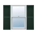 Midnight Vinyl Open Louver Shutters Per Pair A537494