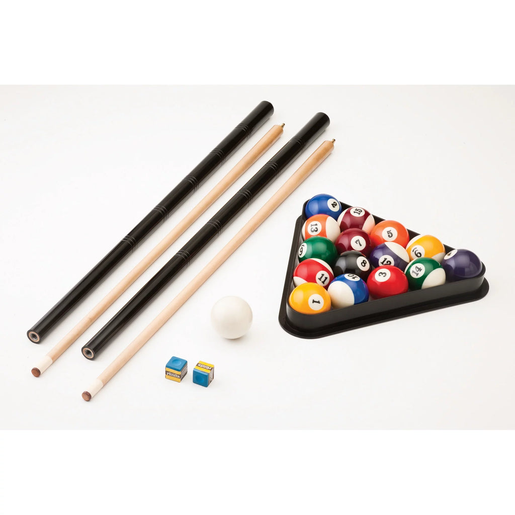 7.5' Billiard Table with Two Pool Cues W32599