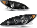 Chrome Housing Amber Reflector Clear Lens Headlight Assembly U7659