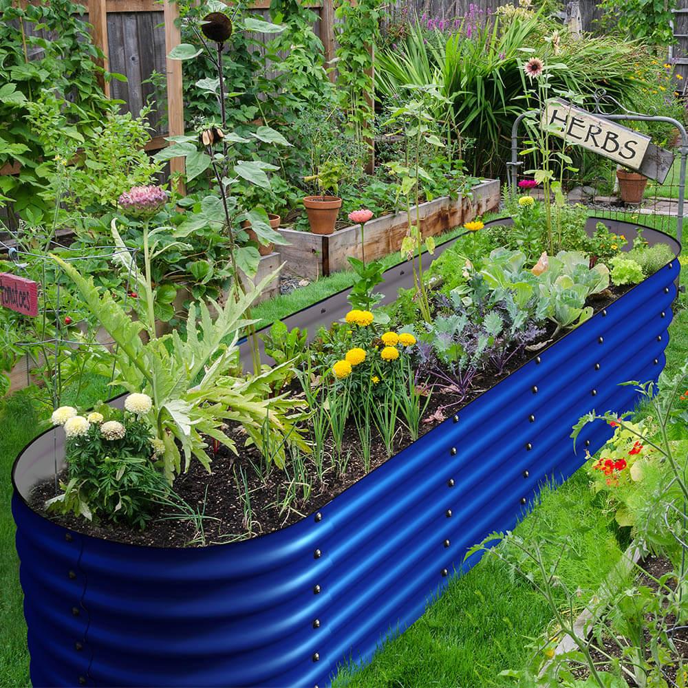 Cobalt Blue Raised Beds S21302