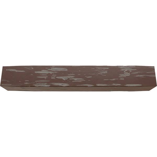 Pecky Cypress Faux Wood Fireplace Mantel, Aged Pecan P38306