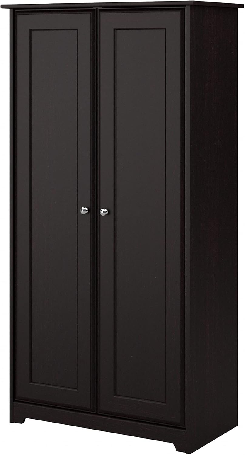 Espresso Oak Tall Storage Cabinet with Doors G511