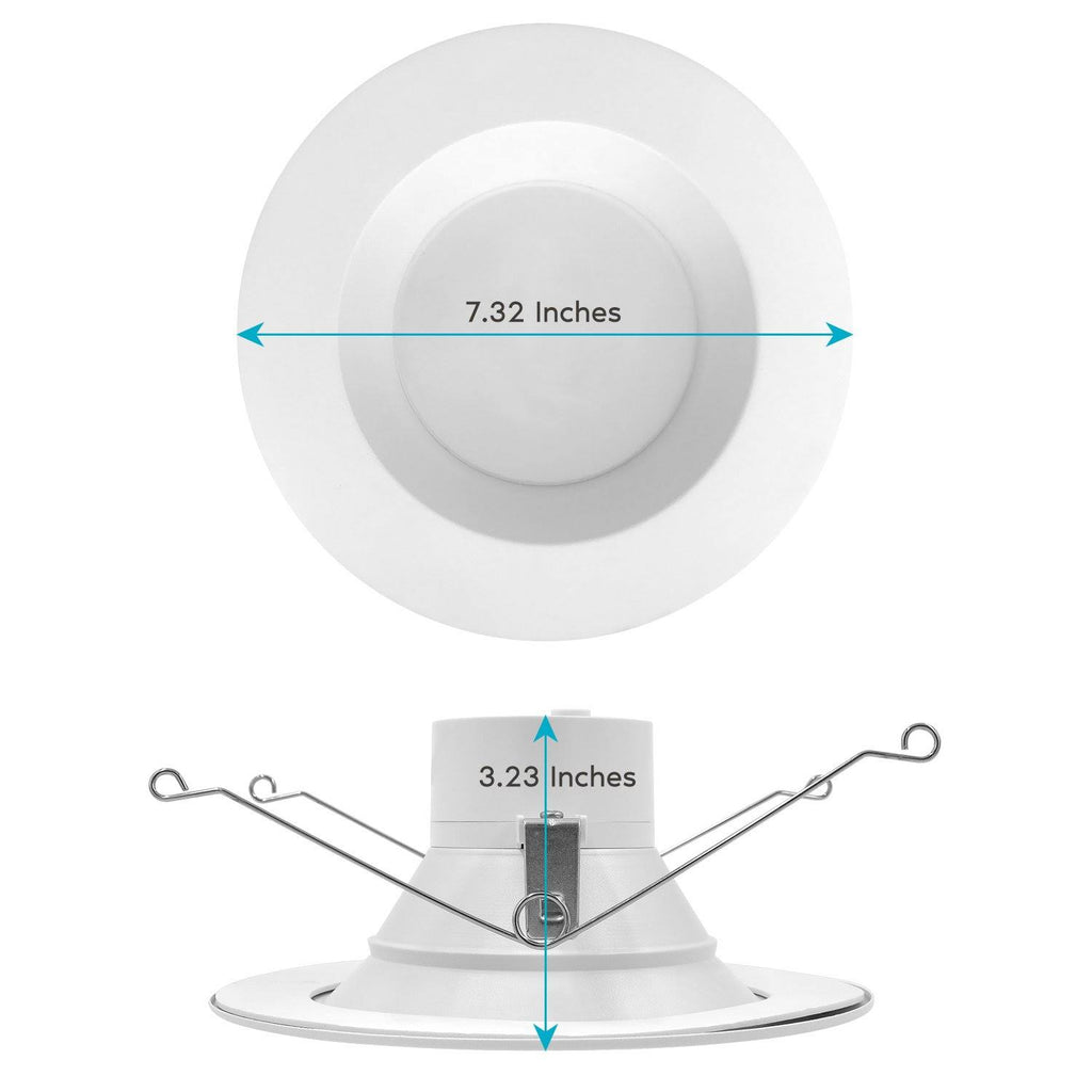 5/6 in. 14W to 90W 5-Color Selectable Dimmable Integrated LED Recessed Light Kit (12-Pack) U5769