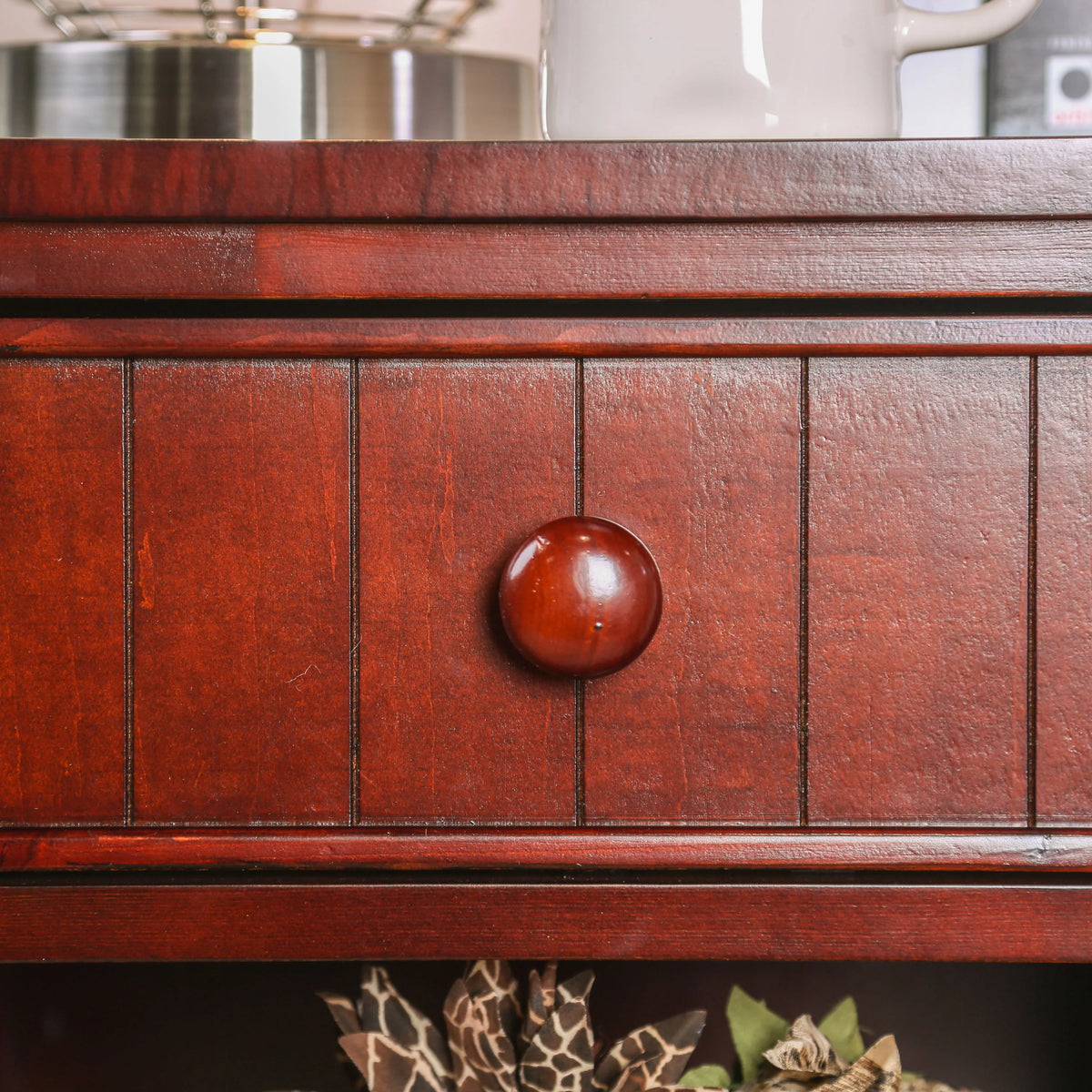Cherry 1-Drawer Nightstand S1245